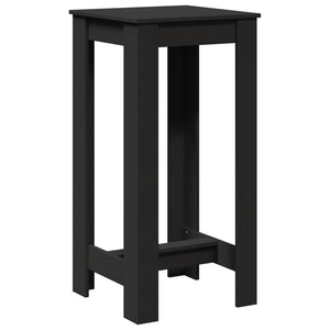 vidaXL Bar Table Black 51x50x103.5 cm Engineered Wood