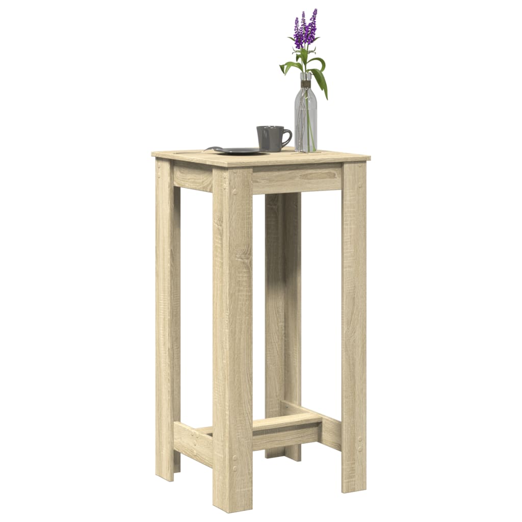 vidaXL Bar Table Sonoma Oak 51x50x103.5 cm Engineered Wood