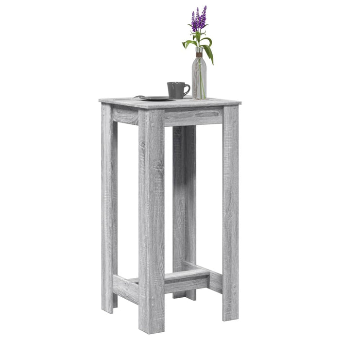 vidaXL Bar Table Grey Sonoma 51x50x103.5 cm Engineered Wood