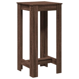 vidaXL Bar Table Brown Oak 51x50x103.5 cm Engineered Wood