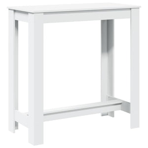 vidaXL Bar Table White 102x50x103.5 cm Engineered Wood