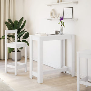 vidaXL Bar Table White 102x50x103.5 cm Engineered Wood