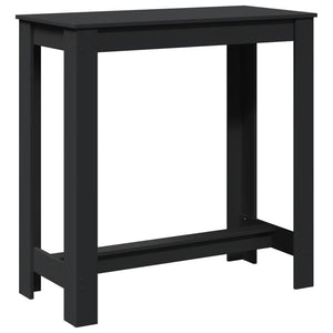 vidaXL Bar Table Black 102x50x103.5 cm Engineered Wood