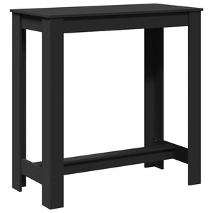 vidaXL Bar Table Black 102x50x103.5 cm Engineered Wood