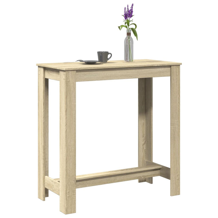 vidaXL Bar Table Sonoma Oak 102x50x103.5 cm Engineered Wood