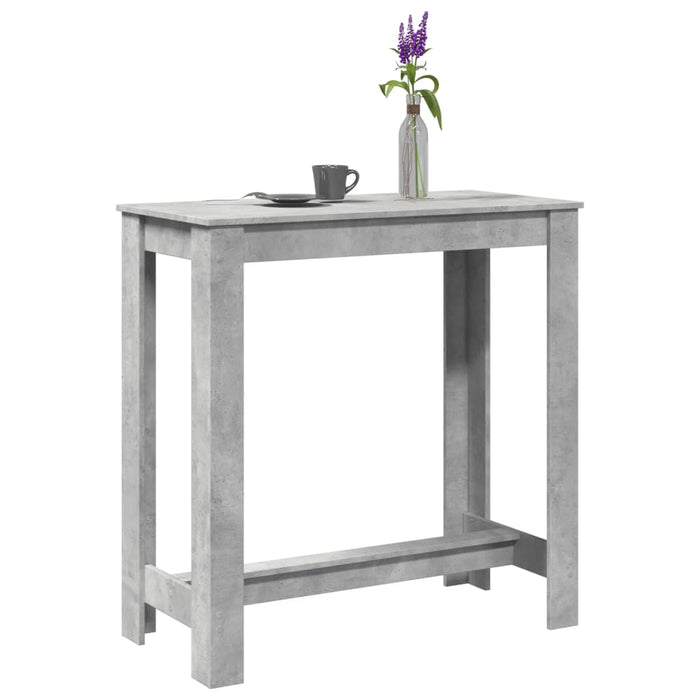 vidaXL Bar Table Concrete Grey 102x50x103.5 cm Engineered Wood