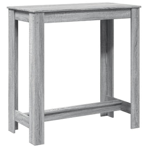 vidaXL Bar Table Grey Sonoma 102x50x103.5 cm Engineered Wood