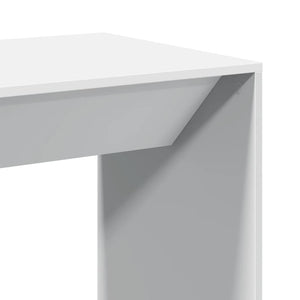 vidaXL Bar Table White 51x50x103.5 cm Engineered Wood