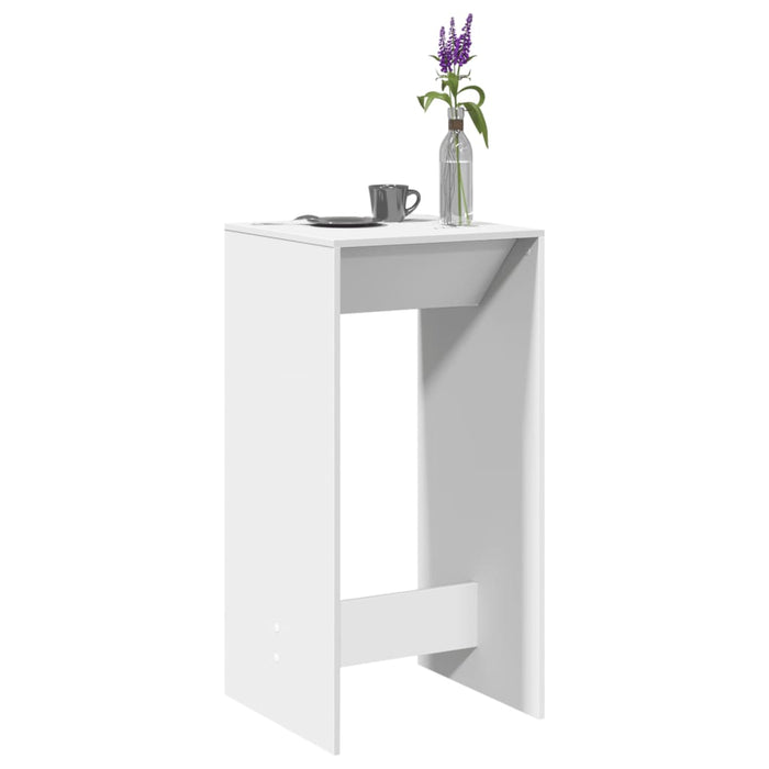 vidaXL Bar Table White 51x50x103.5 cm Engineered Wood