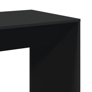 vidaXL Bar Table Black 51x50x103.5 cm Engineered Wood