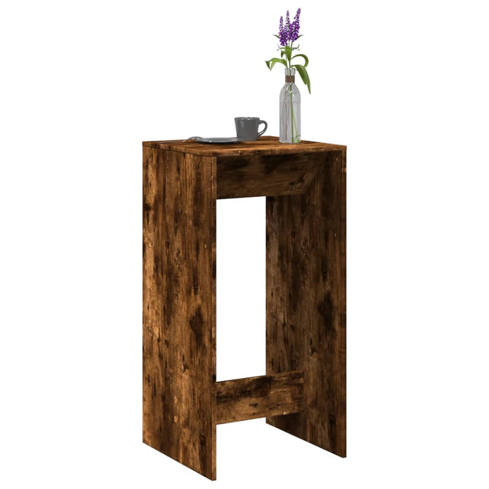 vidaXL Bar Table Smoked Oak 51x50x103.5 cm Engineered Wood