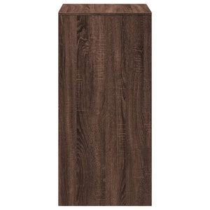 vidaXL Bar Table Brown Oak 51x50x103.5 cm Engineered Wood