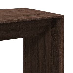 vidaXL Bar Table Brown Oak 51x50x103.5 cm Engineered Wood