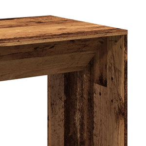 vidaXL Bar Table Old Wood 51x50x103.5 cm Engineered Wood