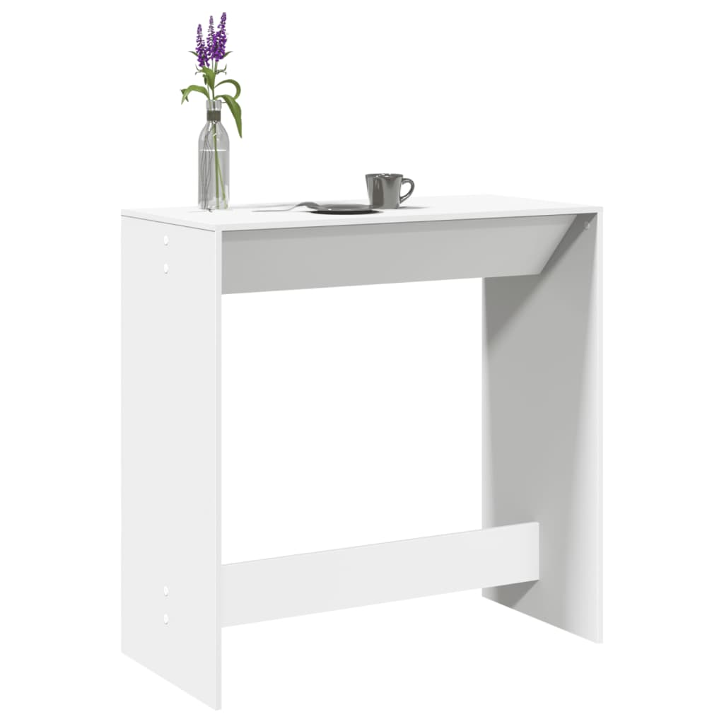 vidaXL Bar Table White 102x50x103.5 cm Engineered Wood