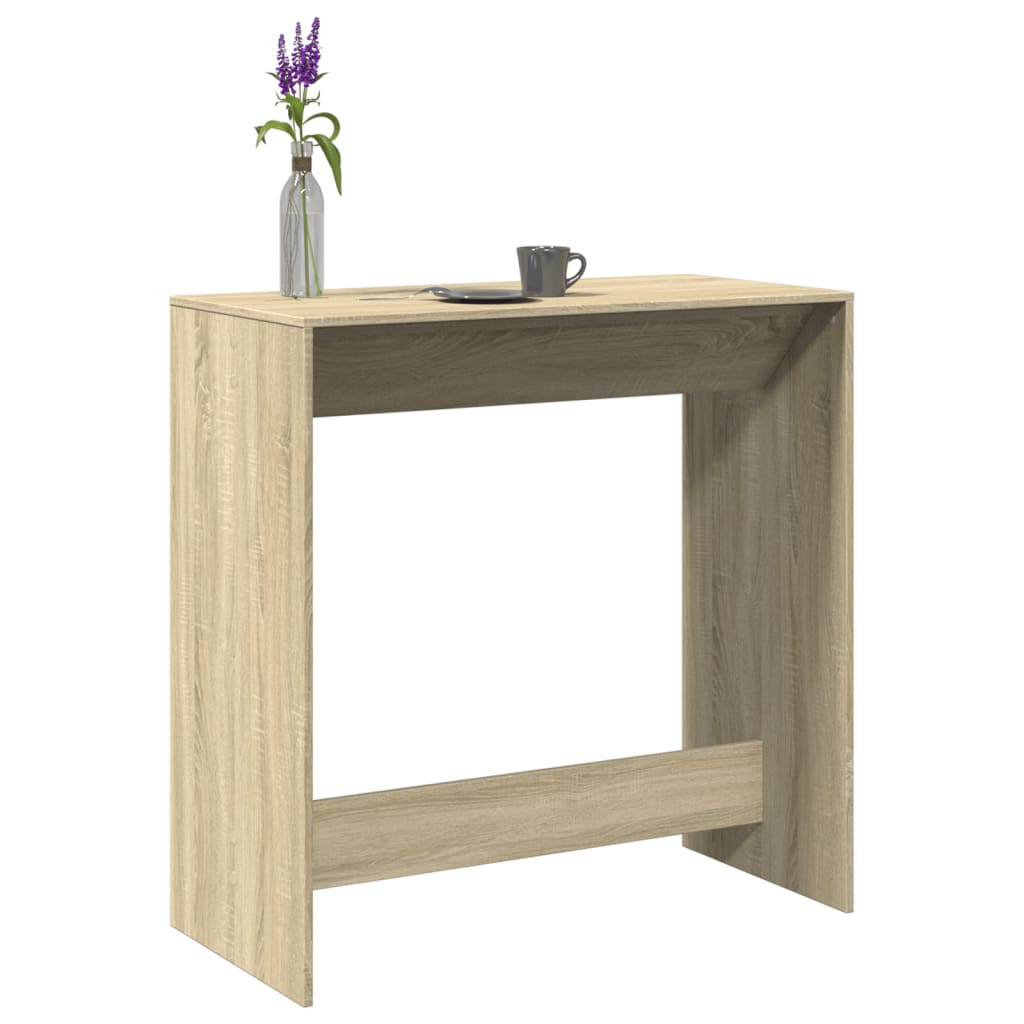 vidaXL Bar Table Sonoma Oak 102x50x103.5 cm Engineered Wood