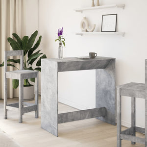 vidaXL Bar Table Concrete Grey 102x50x103.5 cm Engineered Wood