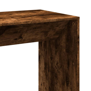 vidaXL Bar Table Smoked Oak 102x50x103.5 cm Engineered Wood