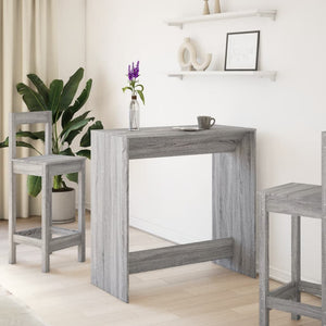 vidaXL Bar Table Grey Sonoma 102x50x103.5 cm Engineered Wood