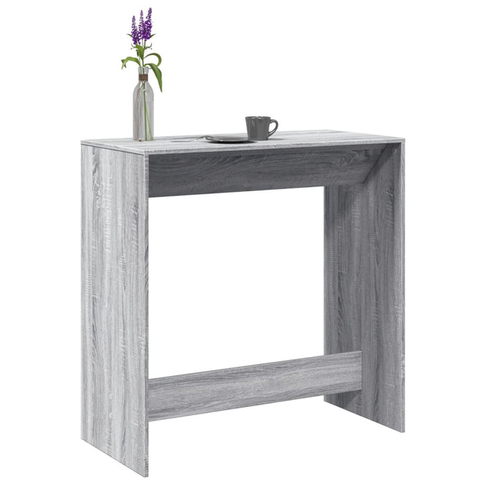 vidaXL Bar Table Grey Sonoma 102x50x103.5 cm Engineered Wood