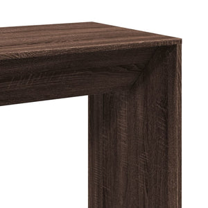 vidaXL Bar Table Brown Oak 102x50x103.5 cm Engineered Wood