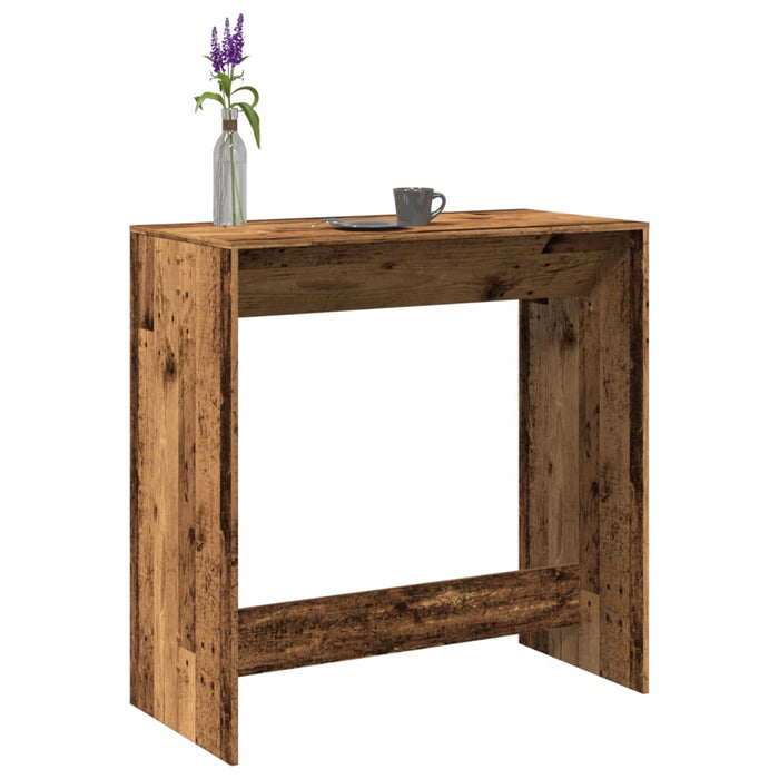 vidaXL Bar Table Old Wood 102x50x103.5 cm Engineered Wood