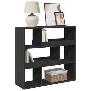 vidaXL Book Cabinet/Room Divider Black 100x33x94.5 cm