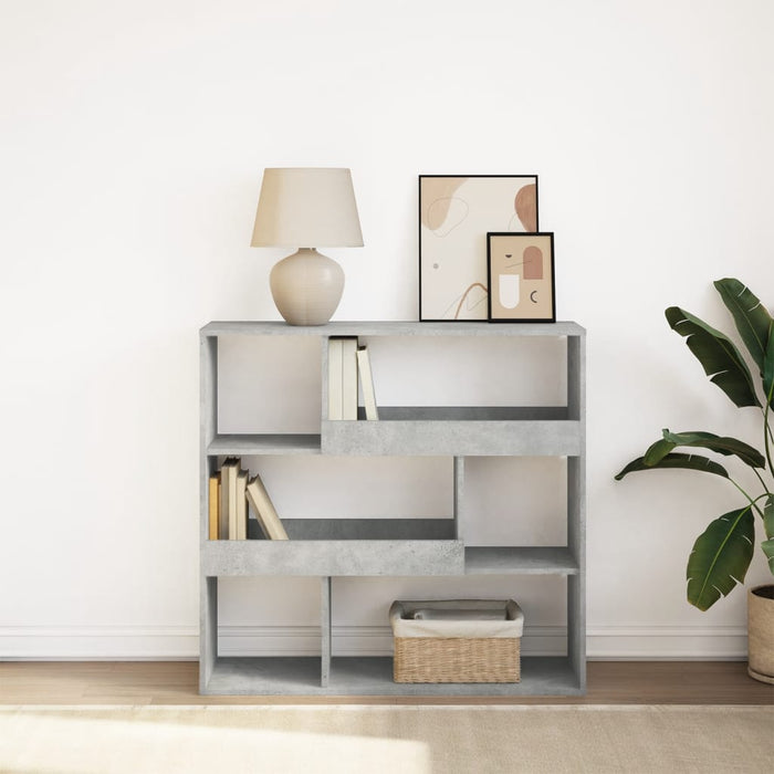 vidaXL Book Cabinet/Room Divider Concrete Grey 100x33x94.5 cm