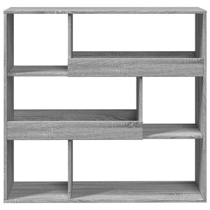 vidaXL Book Cabinet/Room Divider Grey Sonoma 100x33x94.5 cm