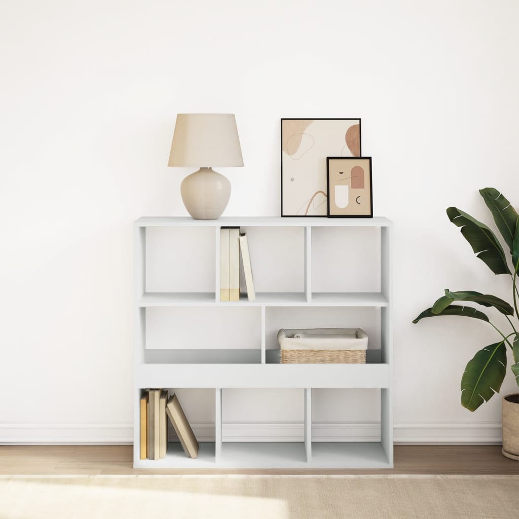 vidaXL Book Cabinet/Room Divider White 100x33x94.5 cm