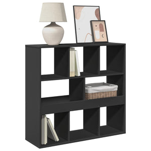 vidaXL Book Cabinet/Room Divider Black 100x33x94.5 cm