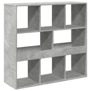 vidaXL Book Cabinet/Room Divider Concrete Grey 100x33x94.5 cm