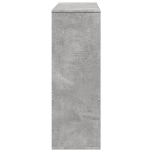 vidaXL Book Cabinet/Room Divider Concrete Grey 100x33x94.5 cm