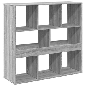 vidaXL Book Cabinet/Room Divider Grey Sonoma 100x33x94.5 cm