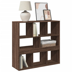 vidaXL Book Cabinet/Room Divider Brown Oak 100x33x94.5 cm