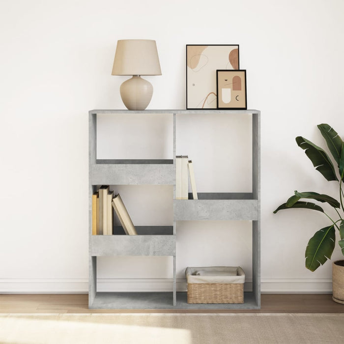 vidaXL Book Cabinet/Room Divider Concrete Grey 100x33x115 cm