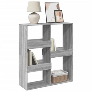 vidaXL Book Cabinet/Room Divider Grey Sonoma 100x33x115 cm