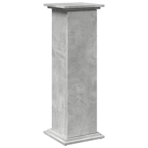 vidaXL Display Stand with Storage Concrete Grey 31x30x90 cm Engineered Wood