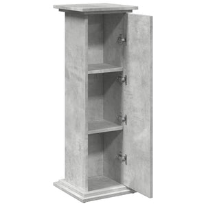 vidaXL Display Stand with Storage Concrete Grey 31x30x90 cm Engineered Wood