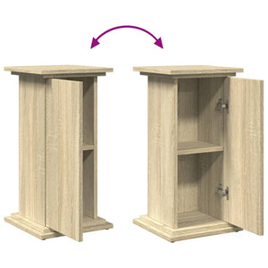 vidaXL Display Stand with Storage Sonoma Oak 31x30x60 cm Engineered Wood