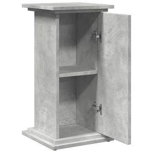 vidaXL Display Stand with Storage Concrete Grey 31x30x60 cm Engineered Wood