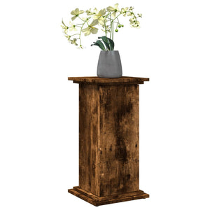 vidaXL Display Stand with Storage Smoked Oak 31x30x60 cm Engineered Wood