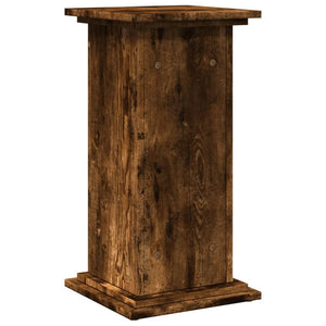 vidaXL Display Stand with Storage Smoked Oak 31x30x60 cm Engineered Wood