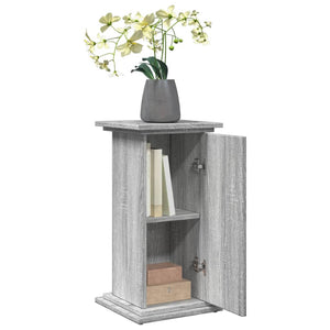 vidaXL Display Stand with Storage Grey Sonoma 31x30x60 cm Engineered Wood