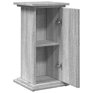 vidaXL Display Stand with Storage Grey Sonoma 31x30x60 cm Engineered Wood