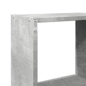 vidaXL Wall Cabinet 78x18x71 cm Concrete Grey Engineered Wood