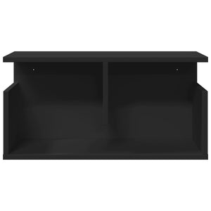 vidaXL Wall Cabinet 60x20x30 cm Black Engineered Wood