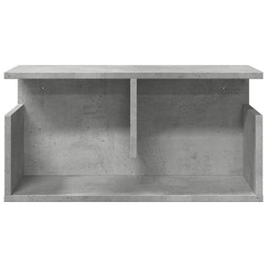 vidaXL Wall Cabinet 60x20x30 cm Concrete Grey Engineered Wood