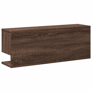 vidaXL Wall Cabinet 80x20x30 cm Brown Oak Engineered Wood