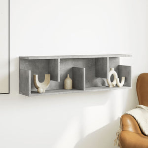 vidaXL Wall Cabinet 100x20x30 cm Concrete Grey Engineered Wood